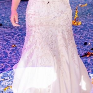 Mori Lee Ivory Embroidered Wedding Dress
